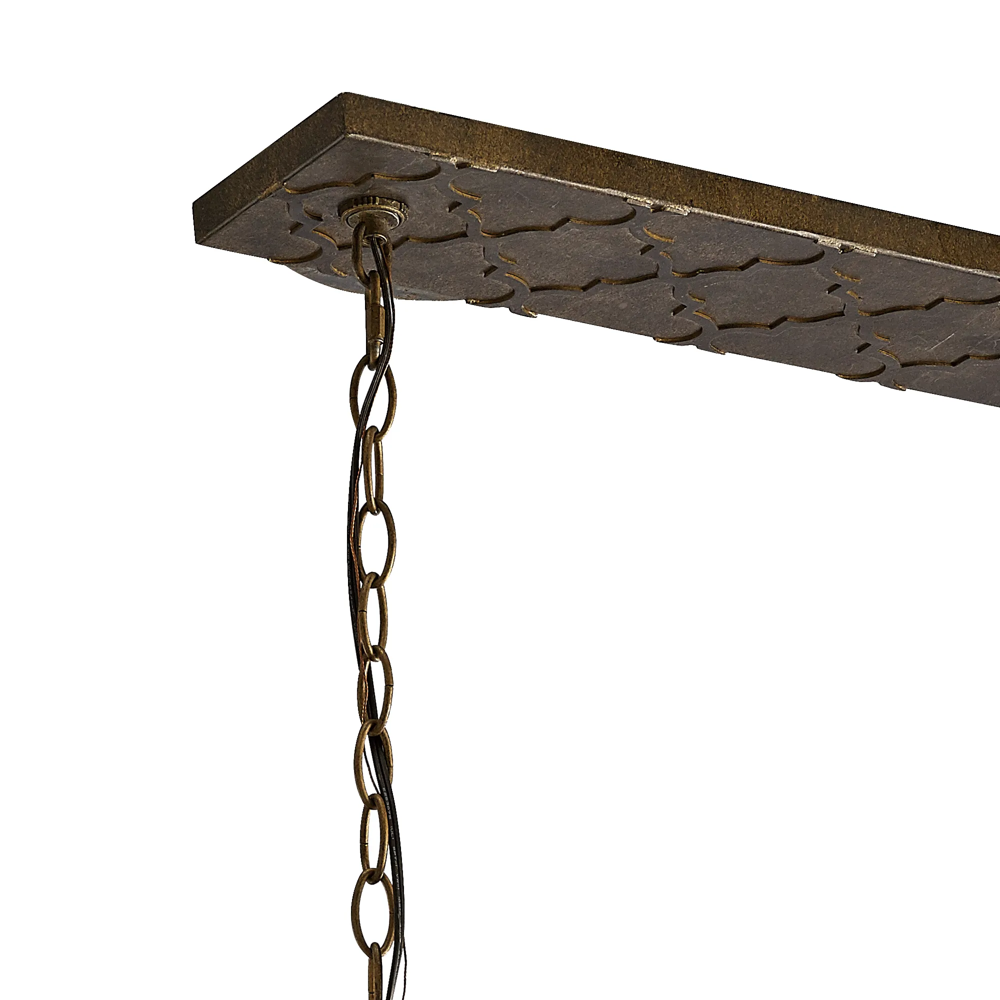 Indie Crystal Pendant 6 Light Mocha IL31697  Diyas Indie